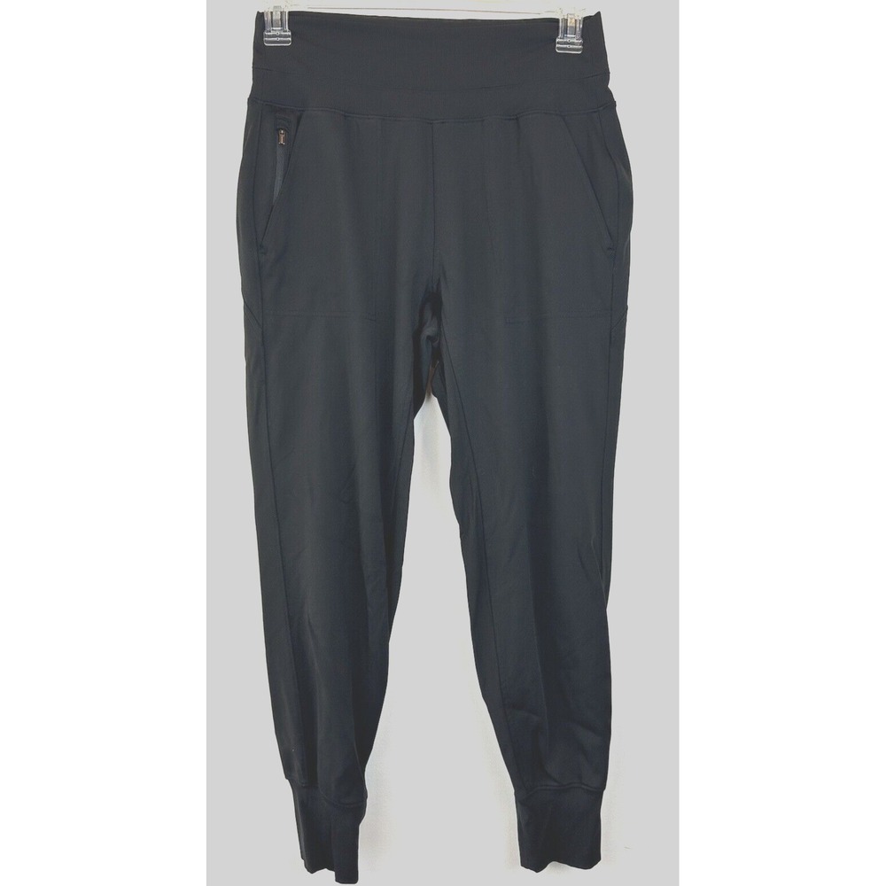 Athleta Pants Womens Medium Venice Joggers Black Pull On Athleisure Travel City